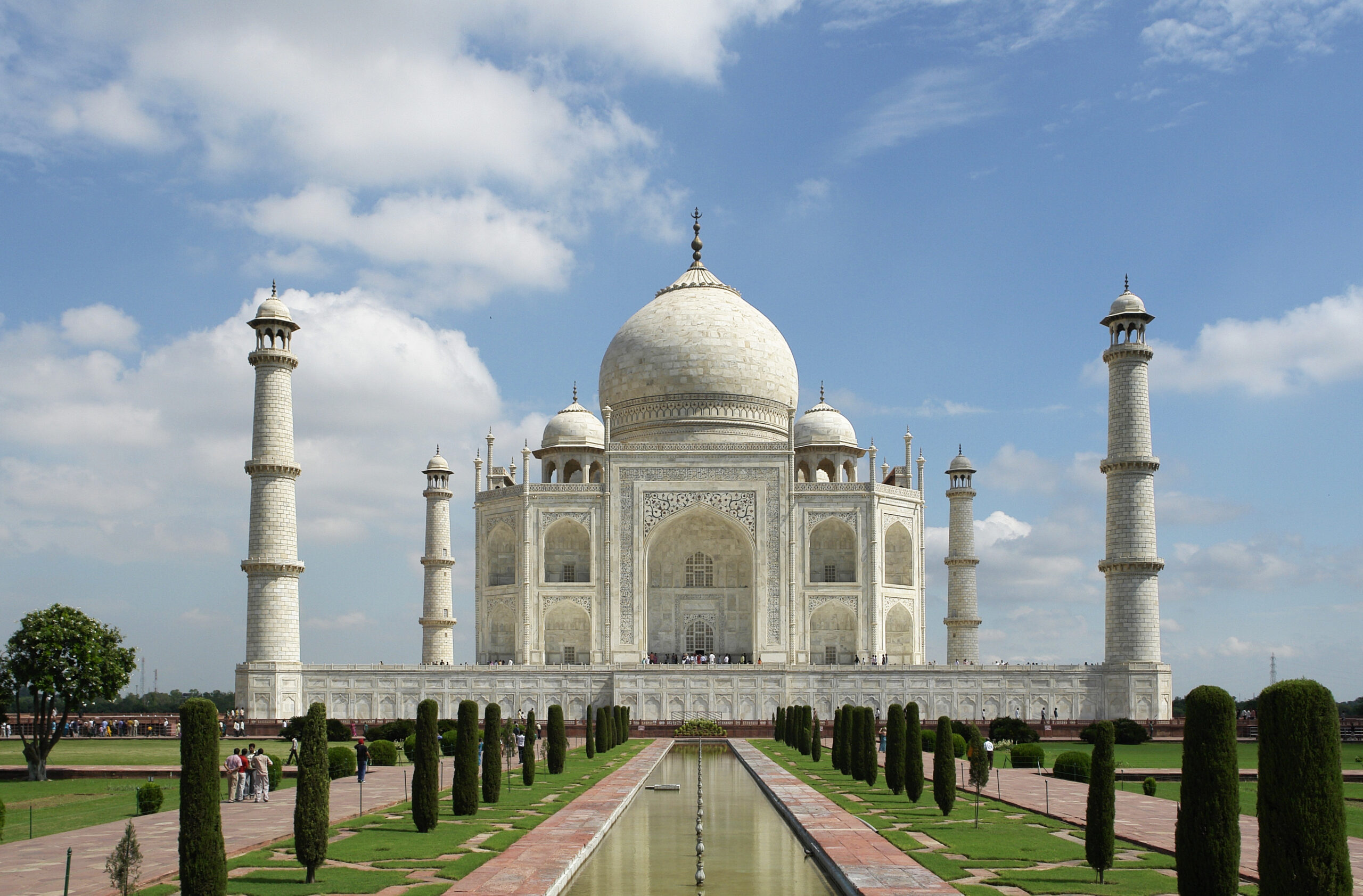 The Taj Mahal at dawn