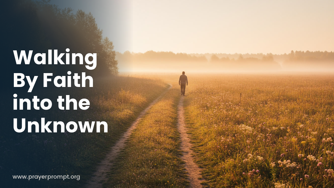 Daily Prayer for September 25, 2026: Walking by Faith Into the Unknown