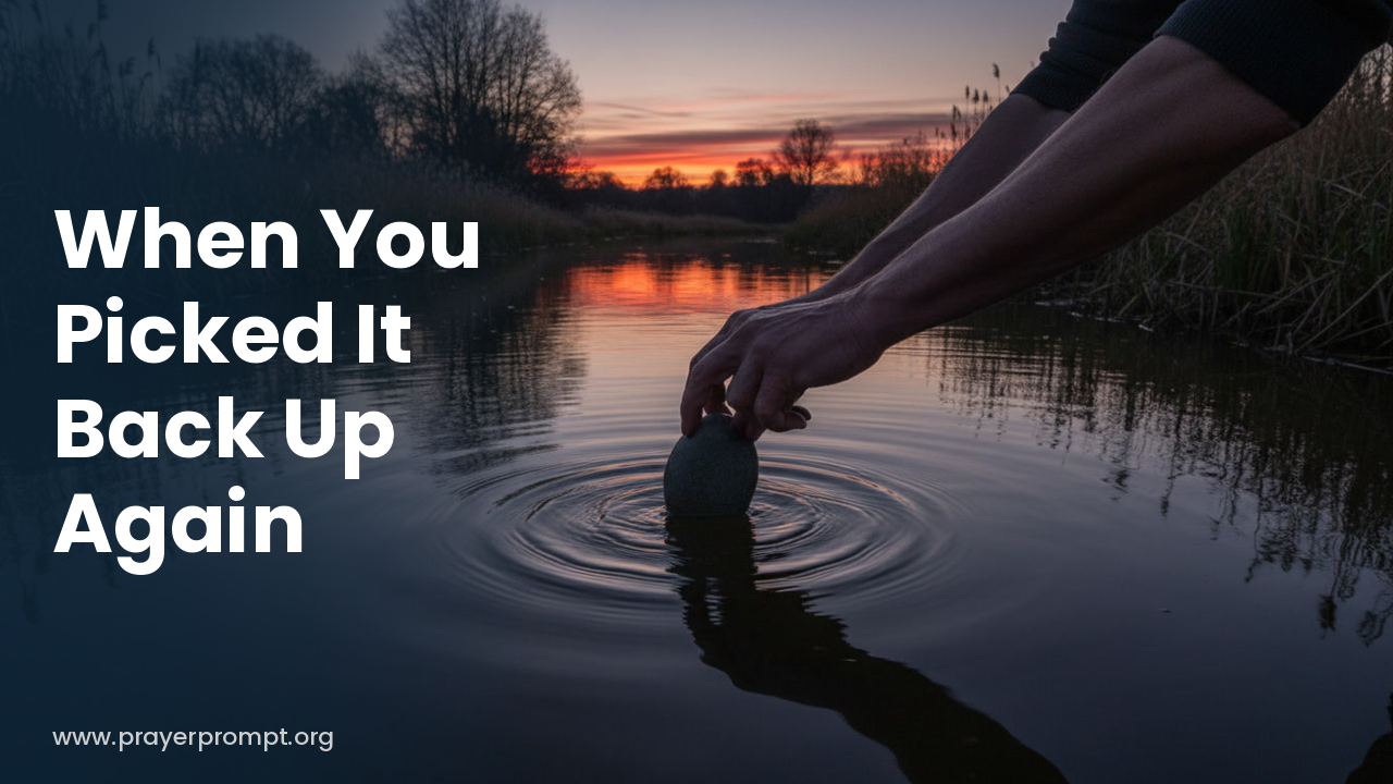 Night Prayer for September 9, 2026: When You Picked It Back Up Again