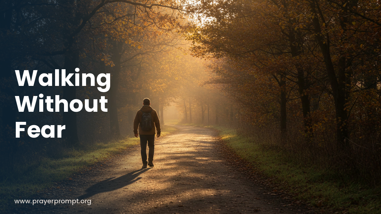 Daily Prayer for September 23, 2026: Walking Without Fear