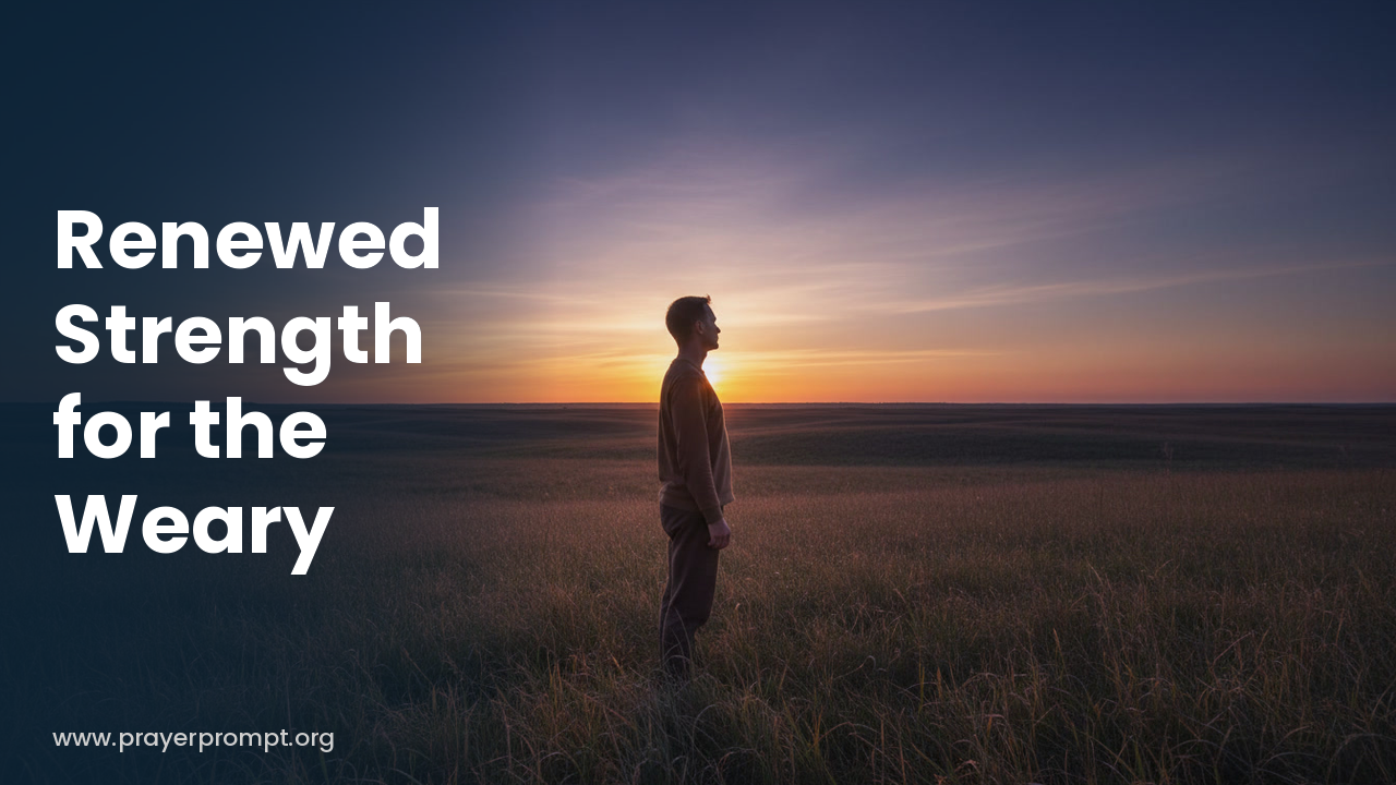 Daily Prayer for September 29, 2026: Renewed Strength for the Weary