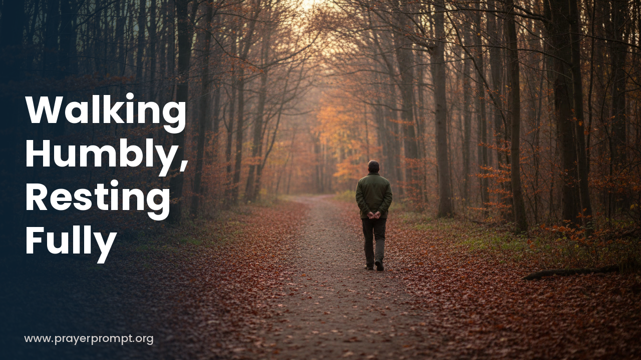 Night Prayer for September 22, 2026: Walking Humbly, Resting Fully