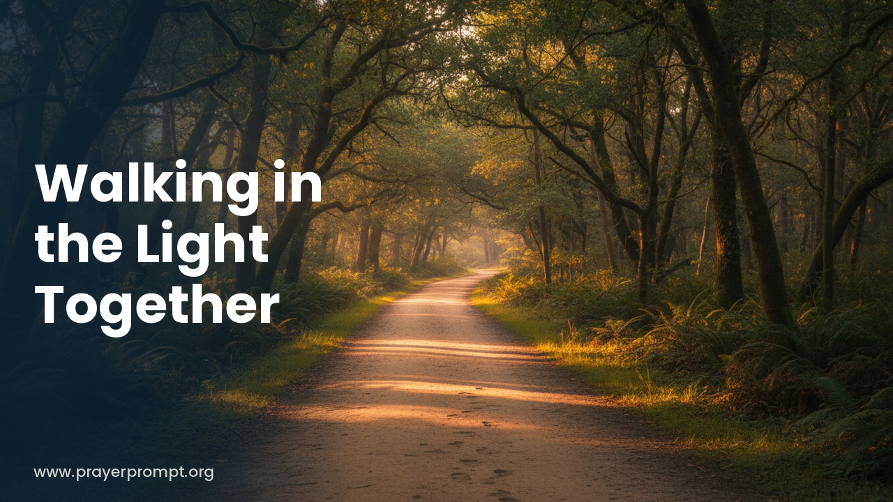 Night Prayer for September 26, 2026: Walking in the Light Together