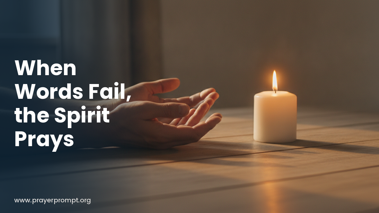 Daily Prayer for October 9, 2026: When Words Fail, the Spirit Prays