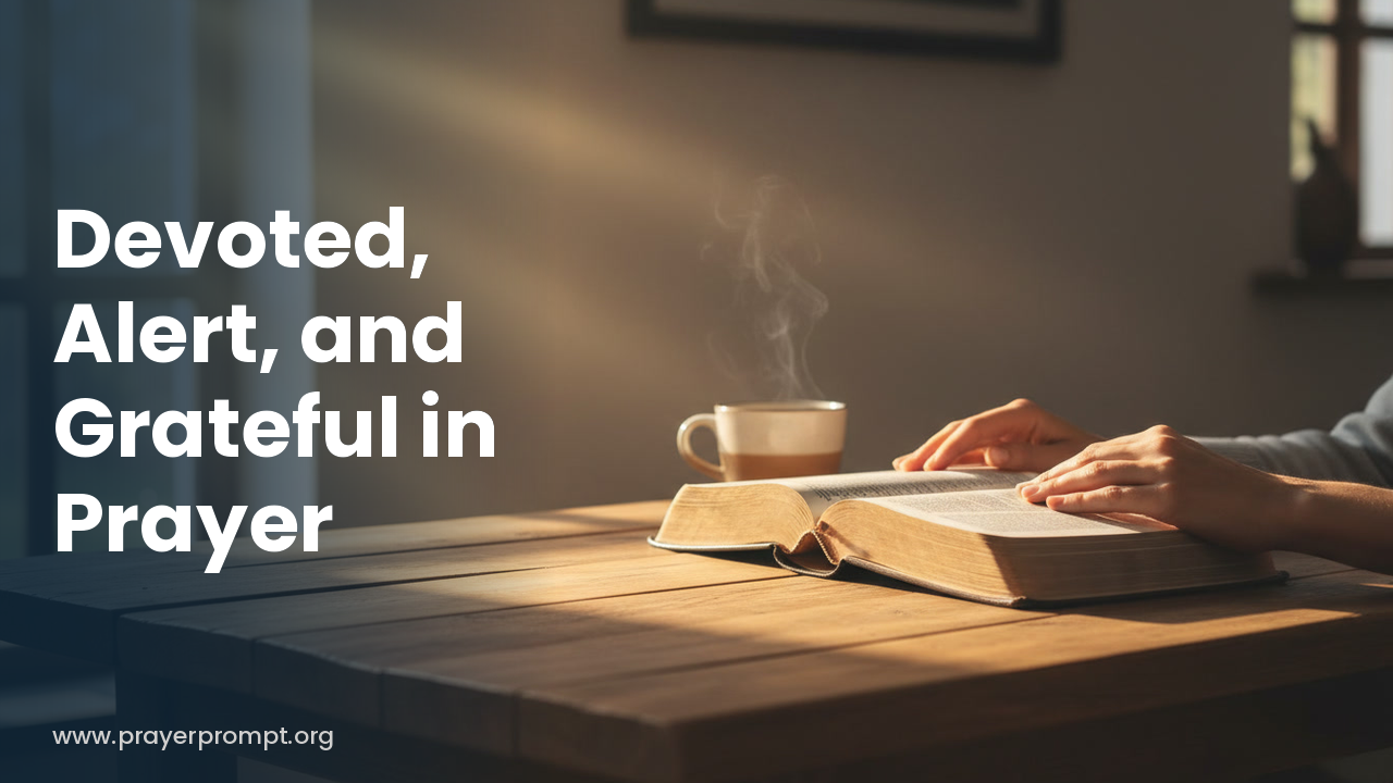 Daily Prayer for October 7, 2026: Devoted, Alert, and Grateful in Prayer
