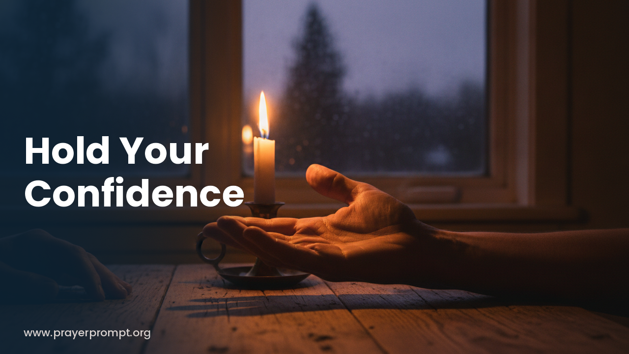 Night Prayer for October 14, 2026: Hold Your Confidence