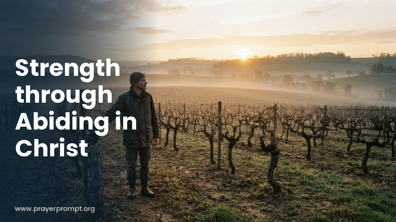 Daily Prayer for October 3, 2026: Strength Through Abiding in Christ