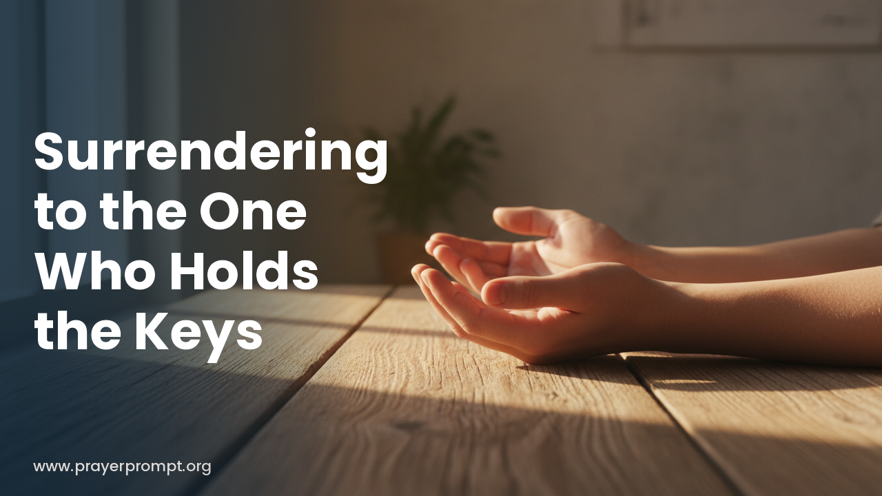 Daily Prayer for October 25, 2026: Surrendering to the One Who Holds the Keys
