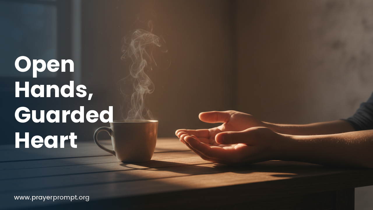 Daily Prayer for October 22, 2026: Open Hands, Guarded Heart