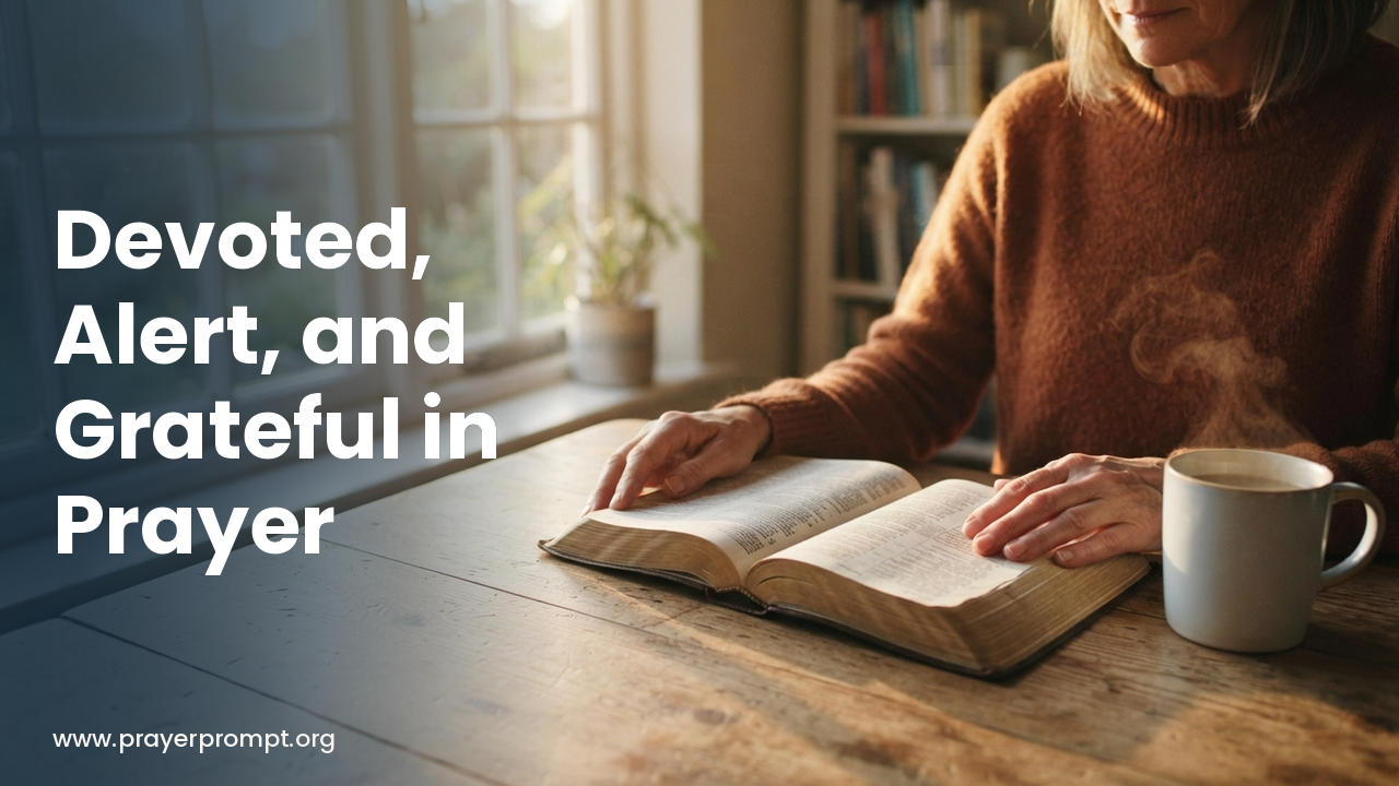 Daily Prayer for October 7, 2026: Devoted, Alert, and Grateful in Prayer