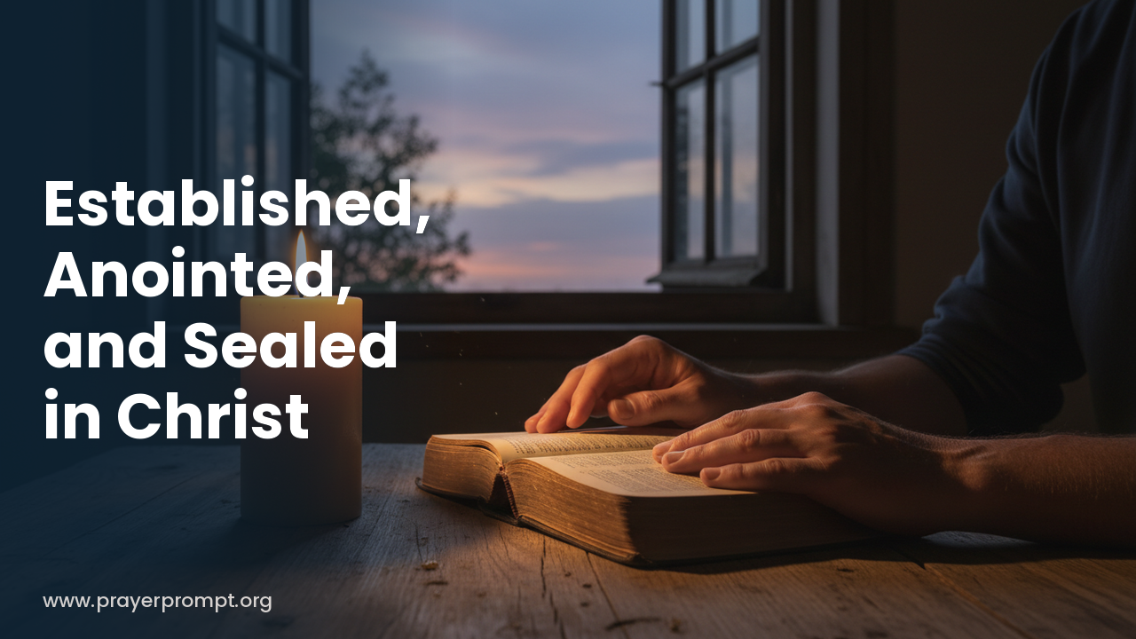 Night Prayer for October 30, 2026: Established, Anointed, and Sealed in Christ