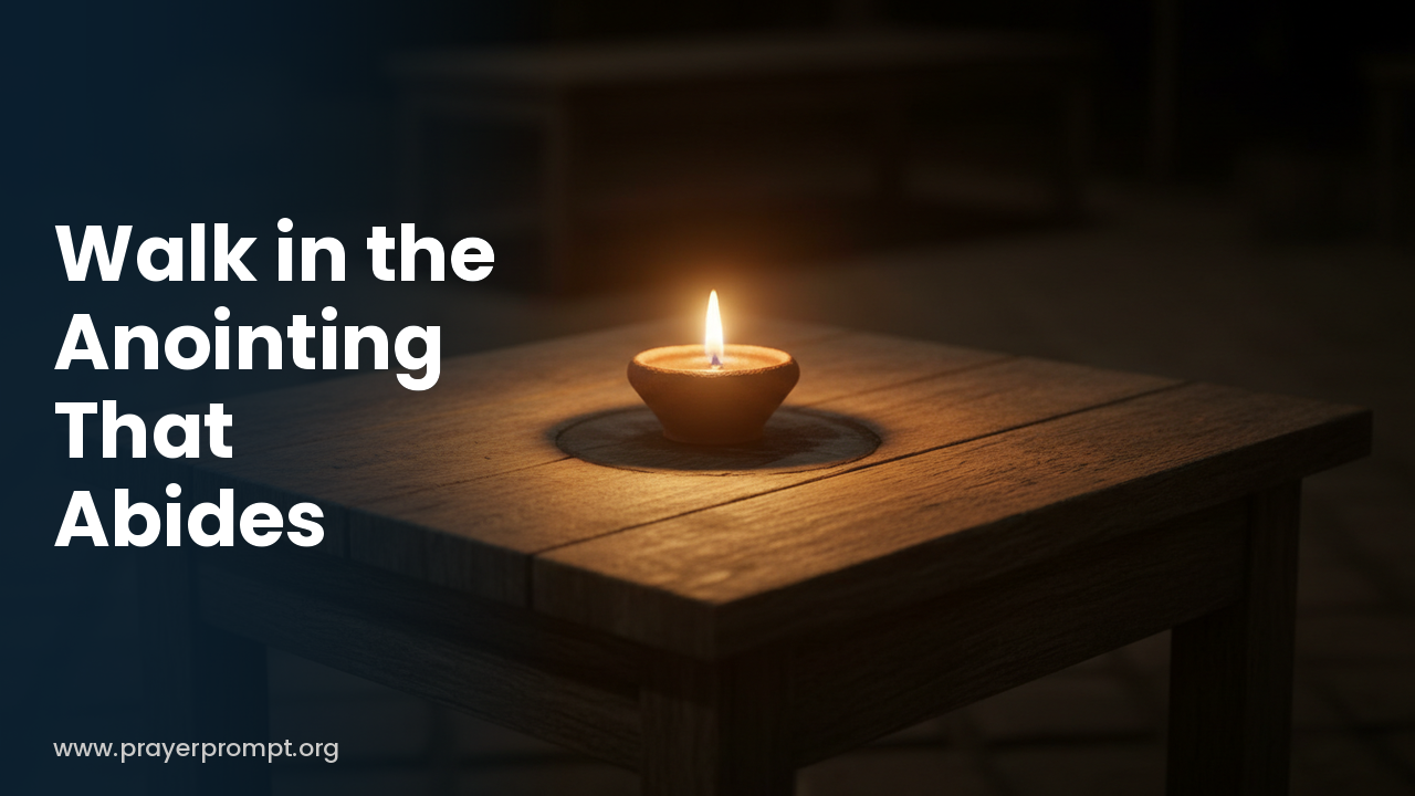 Night Prayer for October 28, 2026: Walk in the Anointing That Abides