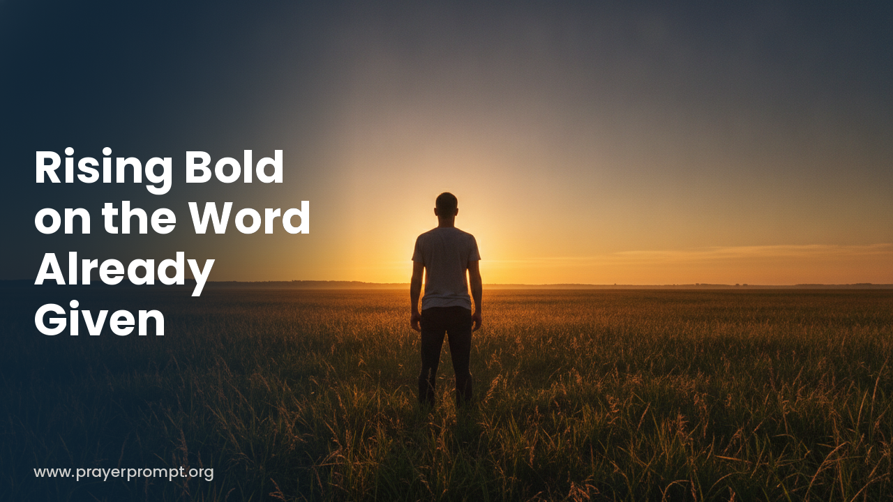 Daily Prayer for October 13, 2026: Rising Bold on the Word Already Given