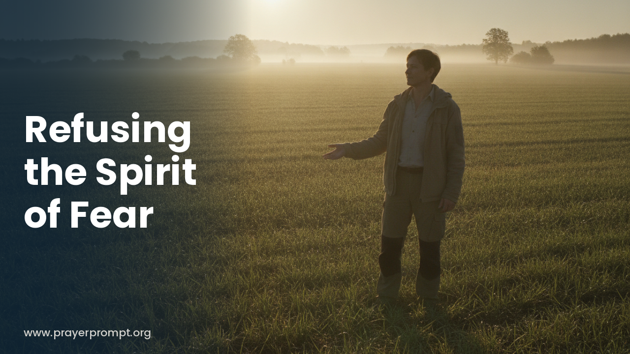 Daily Prayer for October 14, 2026: Refusing the Spirit of Fear