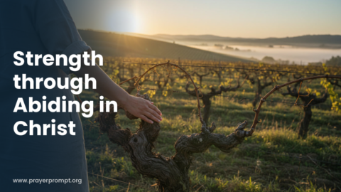 Daily Prayer for October 3, 2026: Strength Through Abiding in Christ