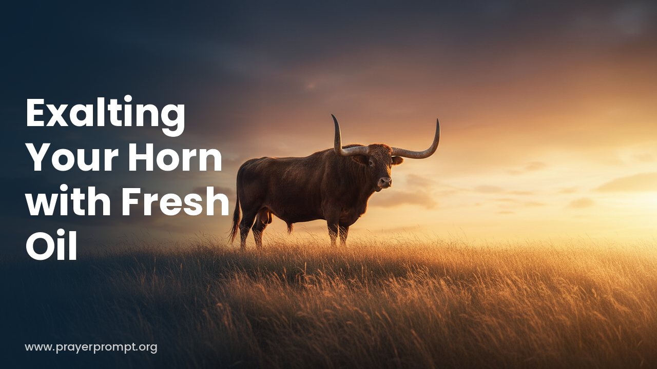 Daily Prayer for October 26, 2026: Exalting Your Horn with Fresh Oil