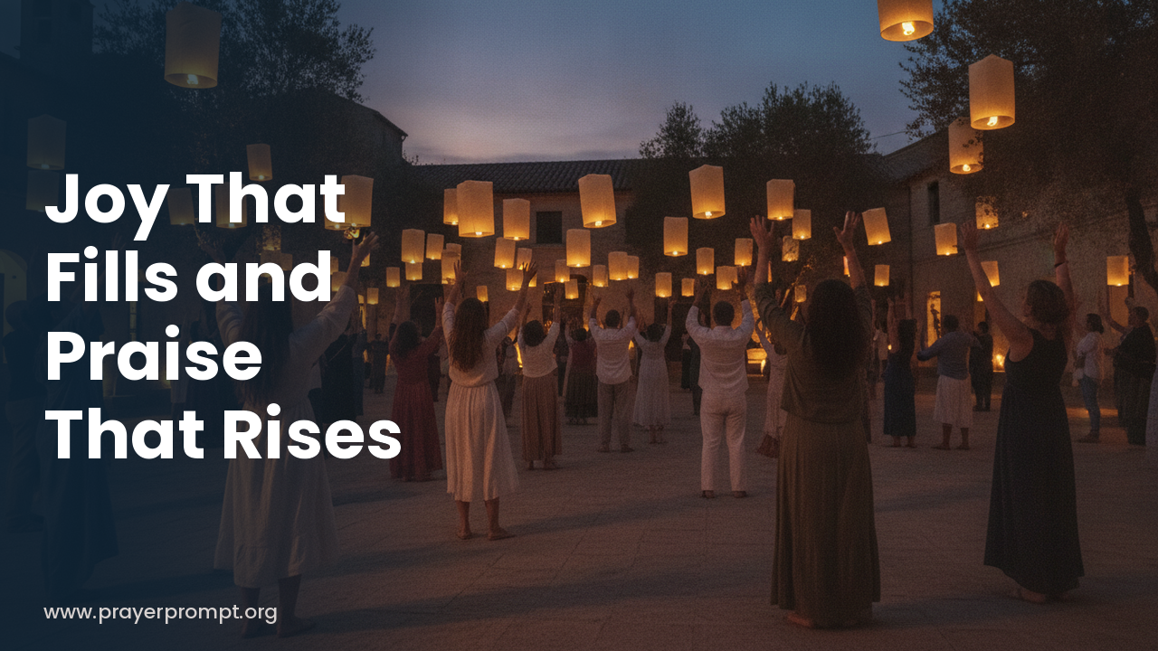 Night Prayer for October 10, 2026: Joy That Fills and Praise That Rises
