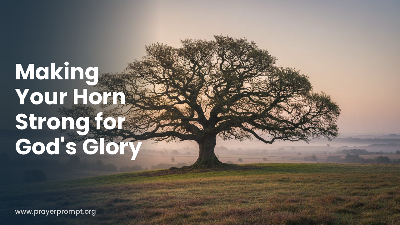 Daily Prayer for October 31, 2026: Making Your Horn Strong for God’s Glory