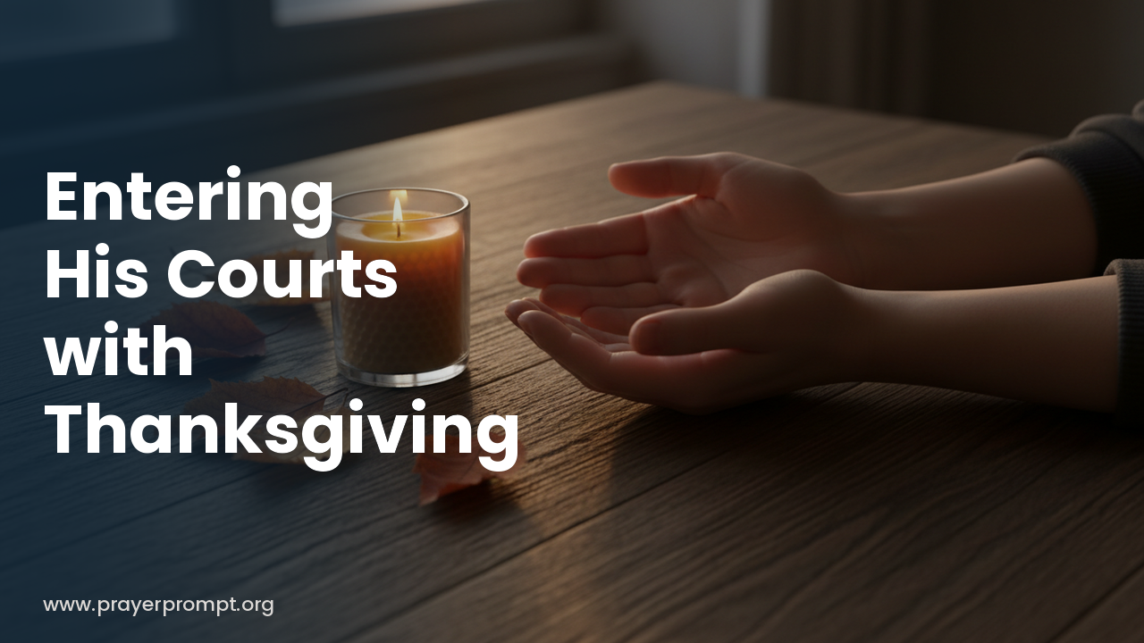 Night Prayer for October 5, 2026: Entering His Courts with Thanksgiving
