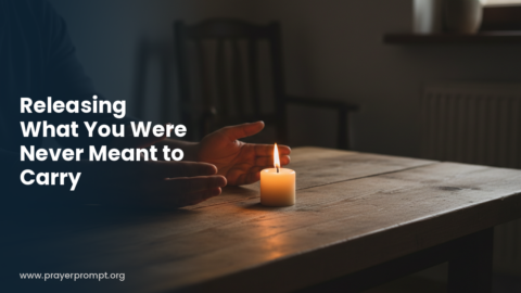 Night Prayer for October 22, 2026: Releasing What You Were Never Meant to Carry
