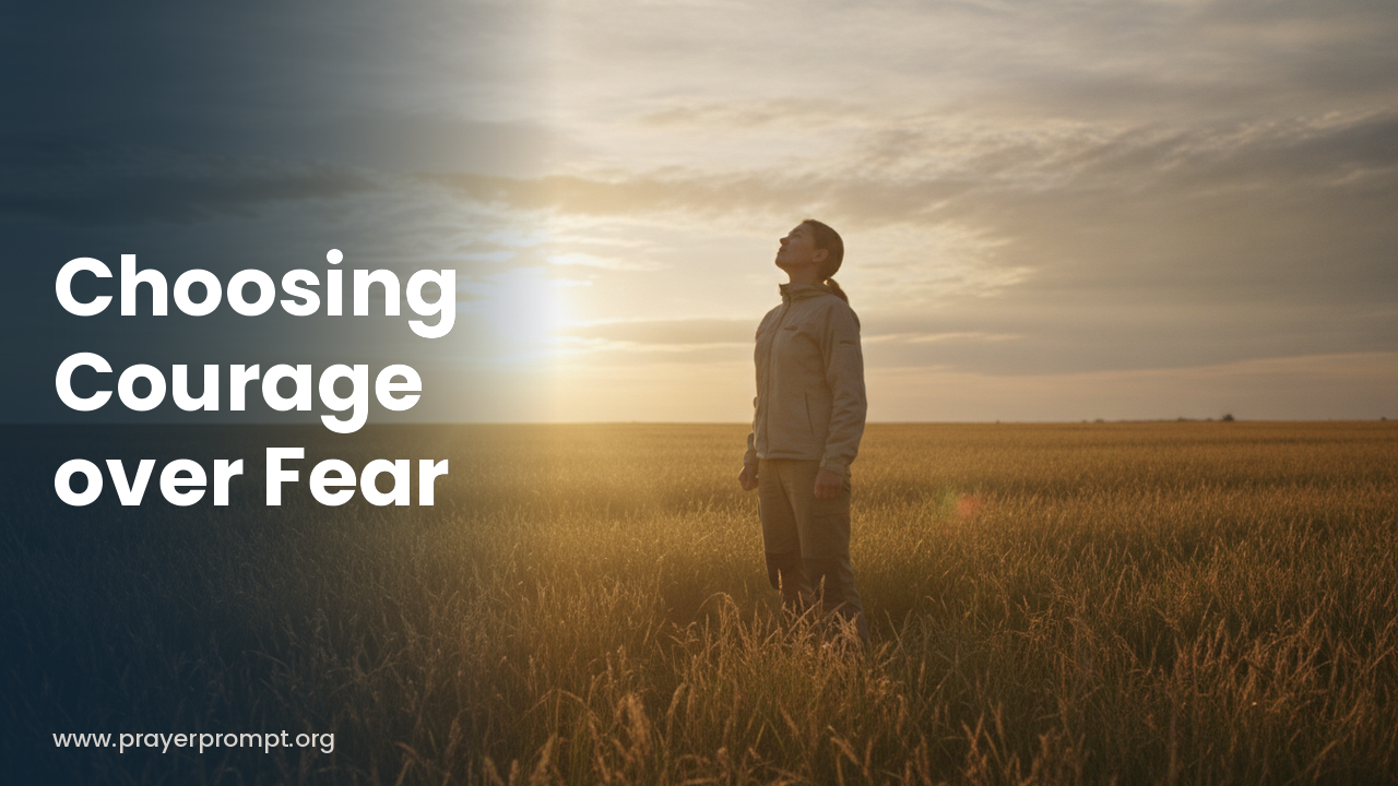 Daily Prayer for October 12, 2026: Choosing Courage Over Fear
