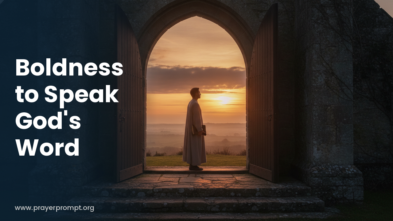 Daily Prayer for October 17, 2026: Boldness to Speak God’s Word