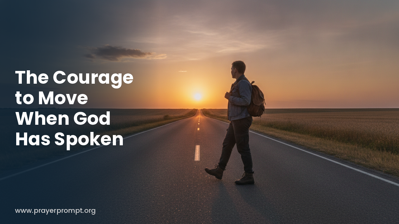 Night Prayer for October 12, 2026: The Courage to Move When God Has Spoken