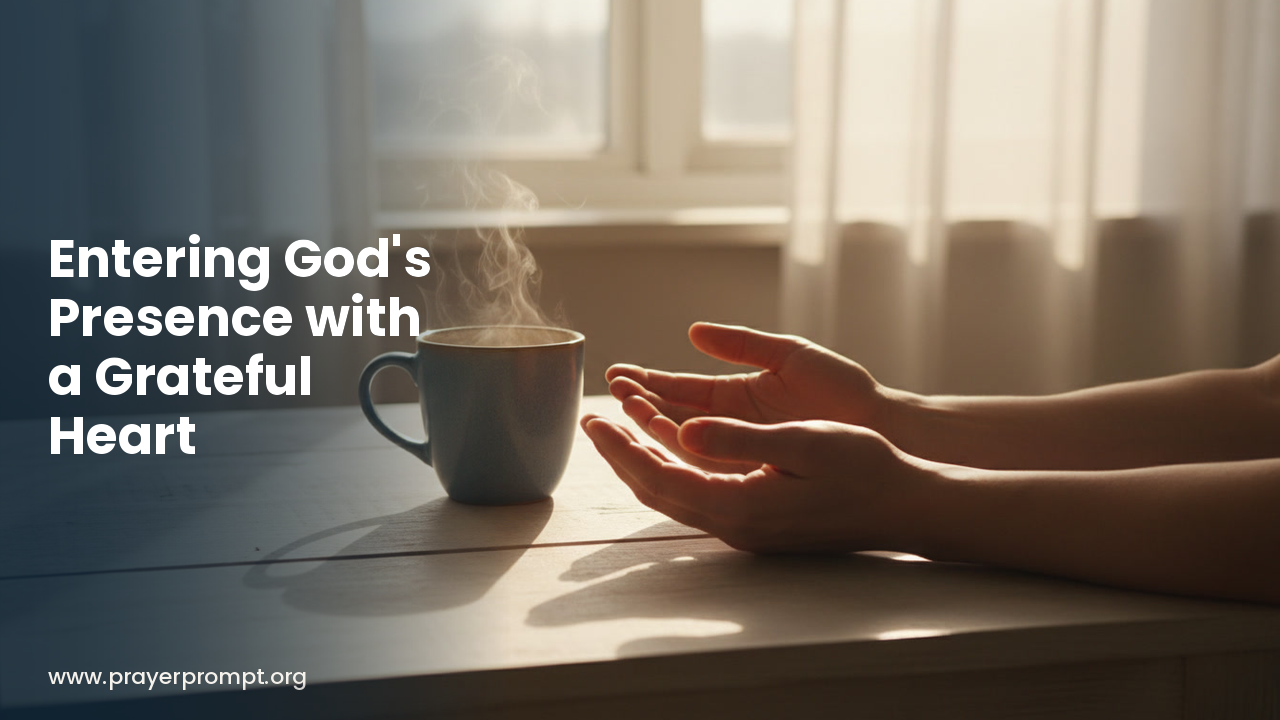 Daily Prayer for October 8, 2026: Entering God’s Presence with a Grateful Heart