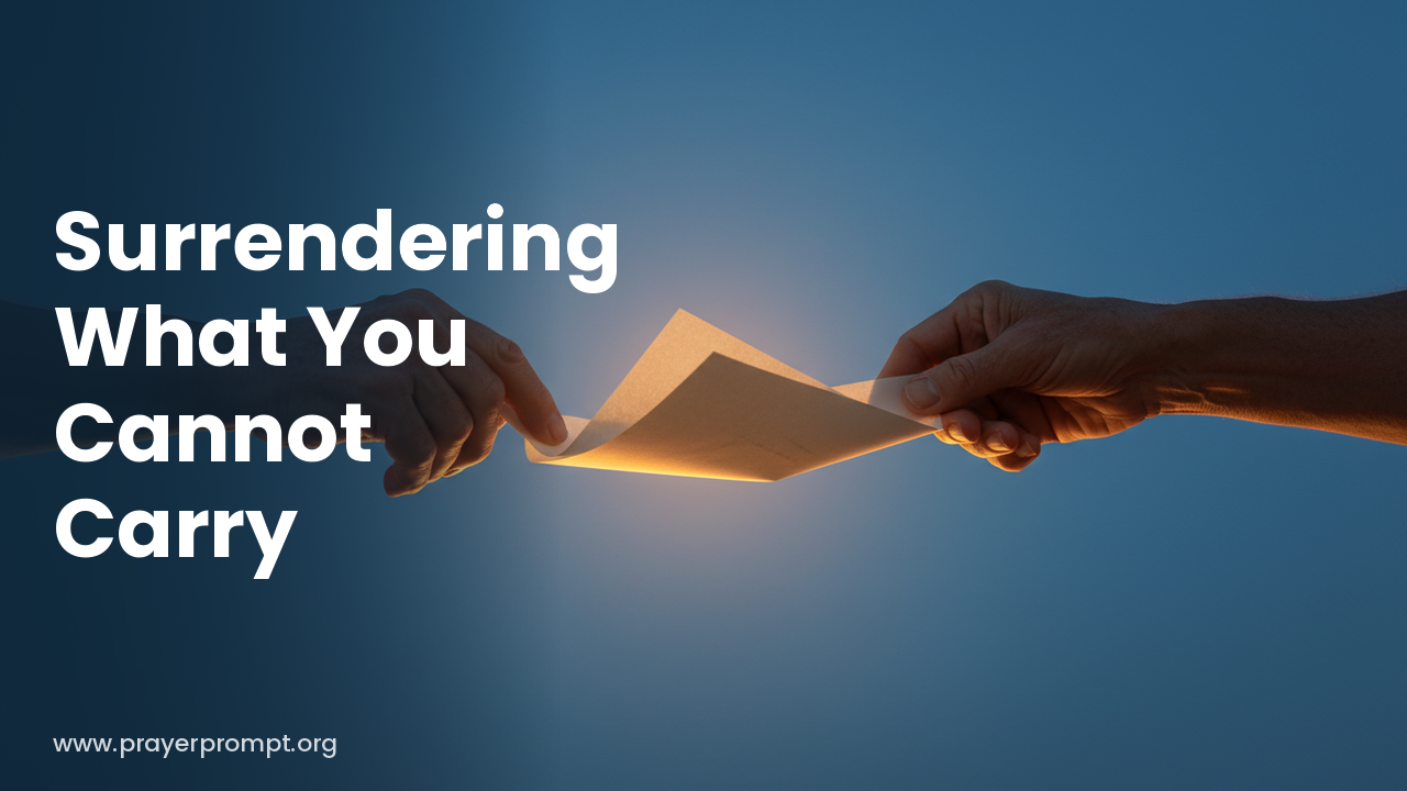 Night Prayer for October 20, 2026: Surrendering What You Cannot Carry