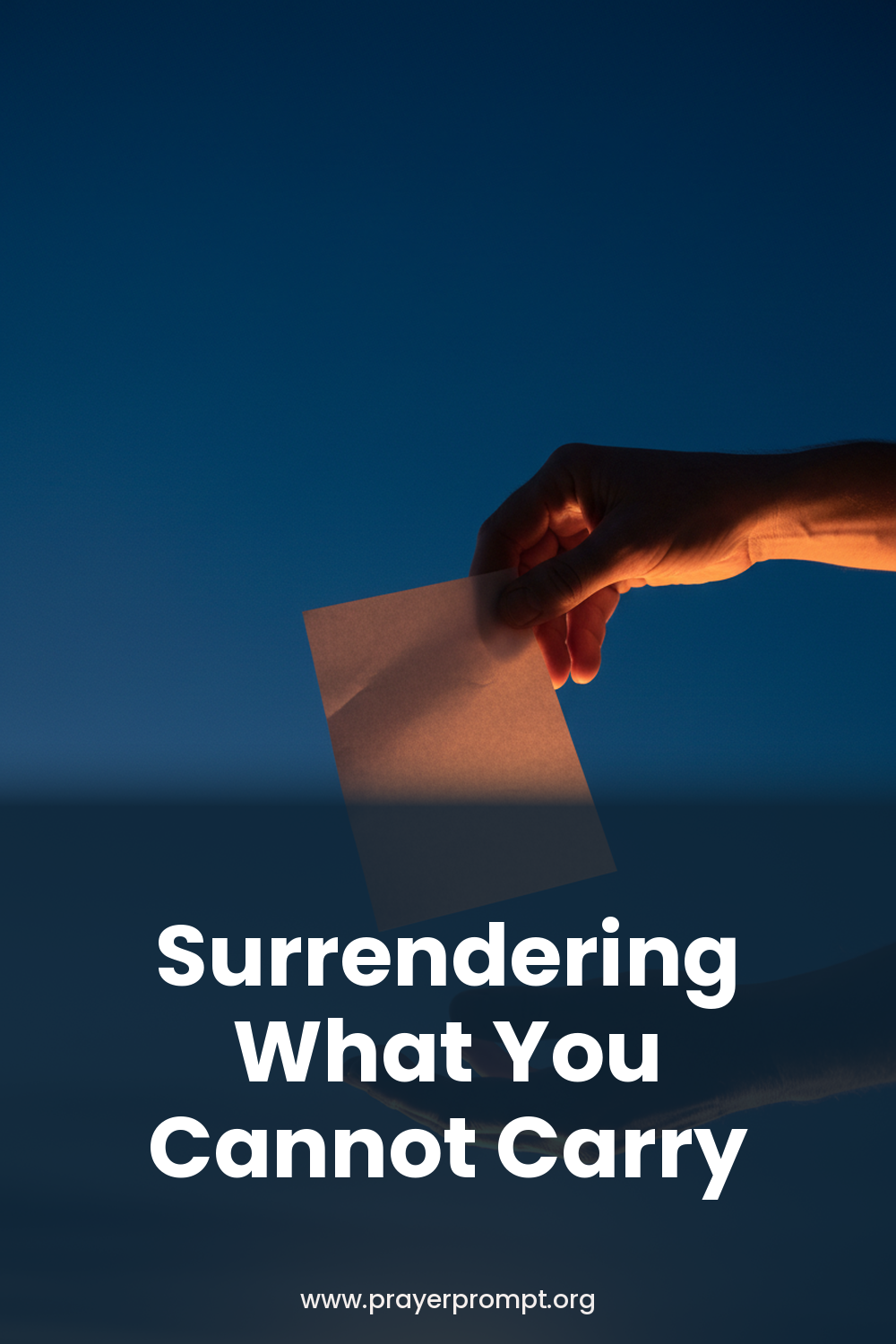 Night Prayer for October 20, 2026: Surrendering What You Cannot Carry