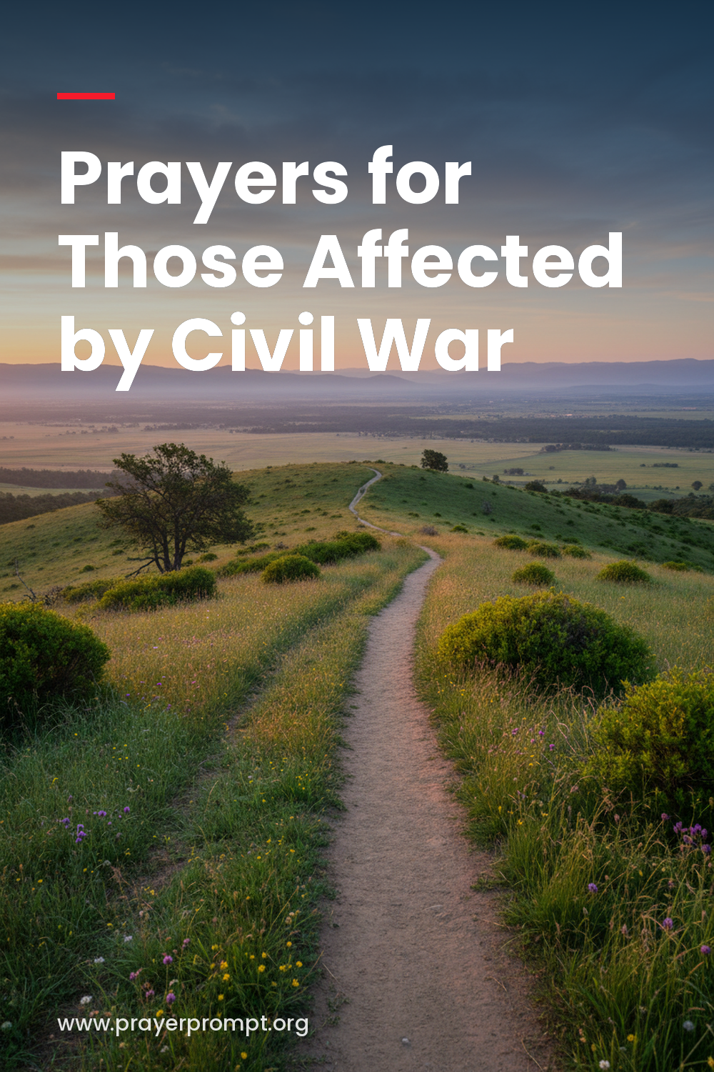 Prayers for those affected by civil war