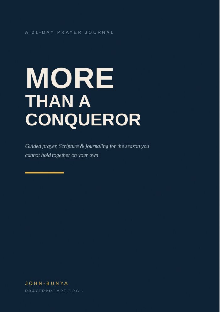 More Than a Conqueror — 21-Day Prayer Journal cover