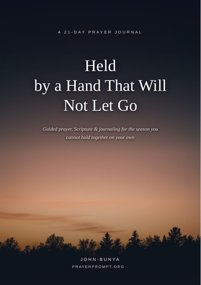 Held by a Hand That Will Not Let Go &mdash; 21-Day Prayer Journal cover