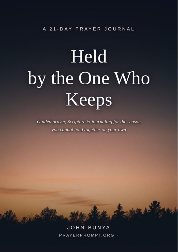 Held by the One Who Keeps — 21-Day Prayer Journal cover