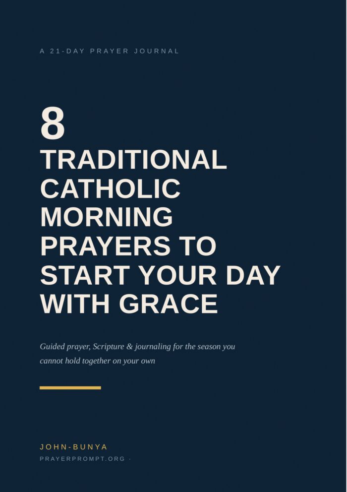 8 Traditional Catholic Morning Prayers to Start Your Day with Grace — 21-Day Prayer Journal cover